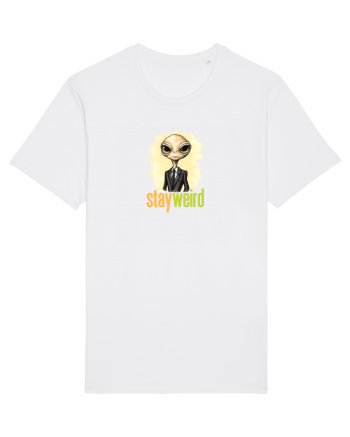 STAY WEIRD - Extraterestru - costum & cravata White