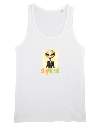 STAY WEIRD - Extraterestru - costum & cravata White