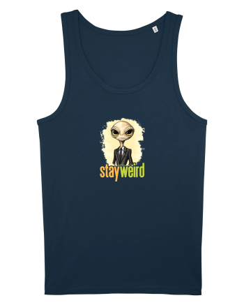 STAY WEIRD - Extraterestru - costum & cravata Navy