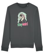STAY WEIRD - Unicorn - rocker - geaca de piele Bluză mânecă lungă Unisex Rise