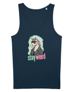 STAY WEIRD - Unicorn - rocker - geaca de piele Maiou Bărbat Runs