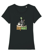 STAY WEIRD - Palarierul cel nebun - Alice Tricou mânecă scurtă guler larg fitted Damă Expresser