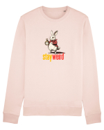 STAY WEIRD - Iepurele alb- Alice Bluză mânecă lungă Unisex Rise