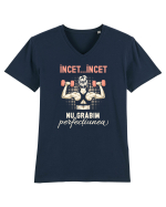 pentru antrenament la sala - Nu grăbim perfecțiunea Tricou mânecă scurtă guler V Bărbat Presenter