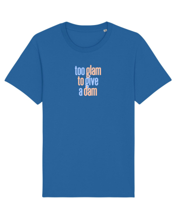 TOO GLAM TO GIVE A DAM Royal Blue