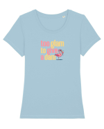 TOO GLAM TO GIVE A DAM Flamingo Tricou mânecă scurtă guler larg fitted Damă Expresser