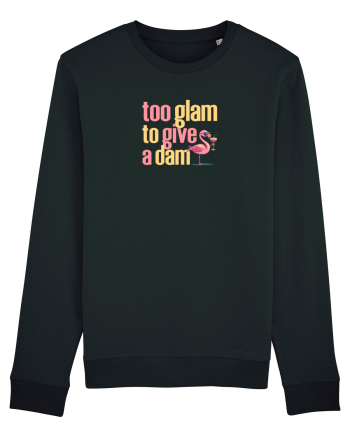 TOO GLAM TO GIVE A DAM Flamingo Black