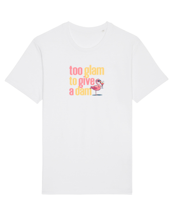 TOO GLAM TO GIVE A DAM Flamingo White