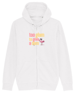 TOO GLAM TO GIVE A DAM Flamingo 2 Hanorac cu fermoar Unisex Connector