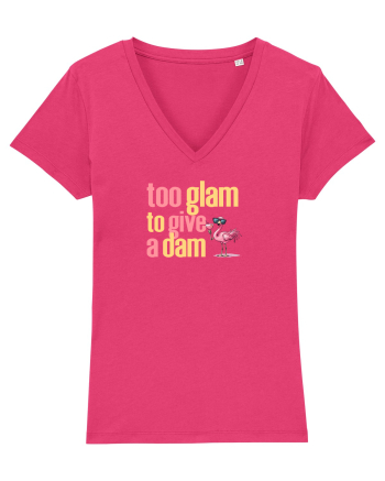 TOO GLAM TO GIVE A DAM Flamingo 2 Raspberry