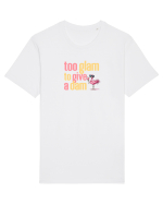 TOO GLAM TO GIVE A DAM Flamingo 2 Tricou mânecă scurtă Unisex Rocker