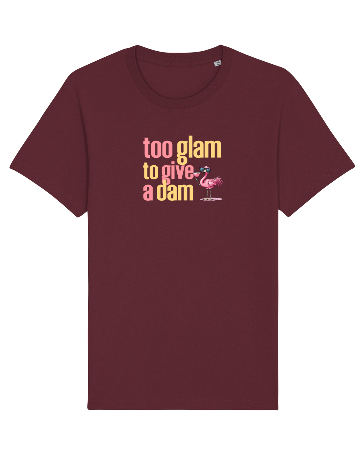 Tricou mânecă scurtă Unisex Rocker Burgundy