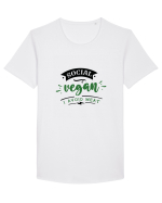 Social Vegan Tricou mânecă scurtă guler larg Bărbat Skater