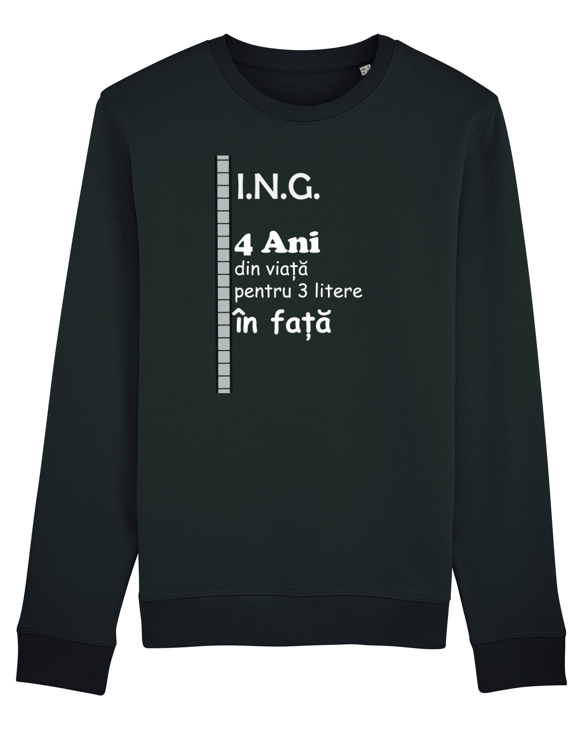 Bluză mânecă lungă Unisex Rise Black
