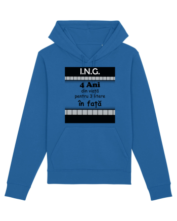 Inginer 4 ani din viață pentru 3 litere în față Royal Blue