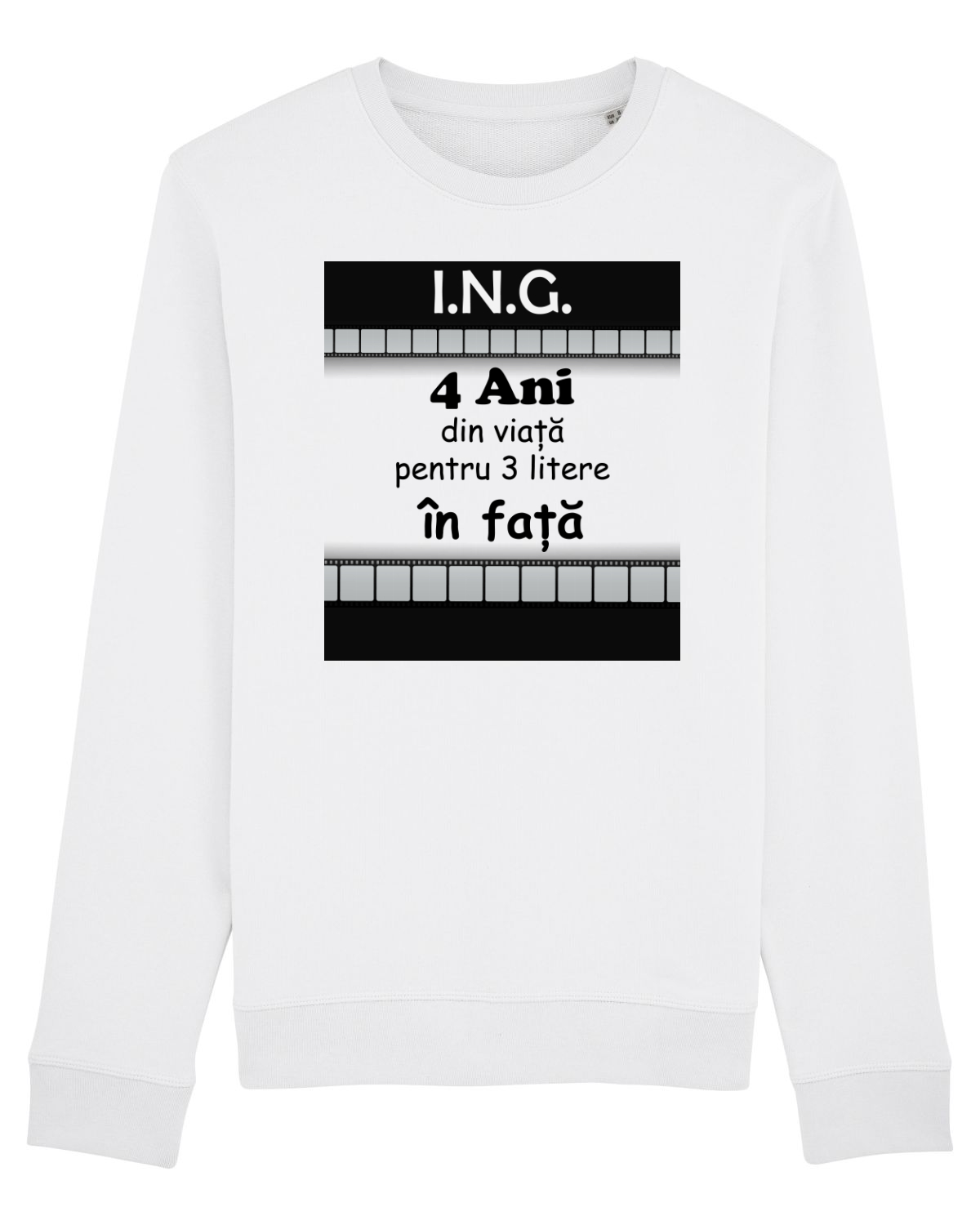 Bluză mânecă lungă Unisex Rise White
