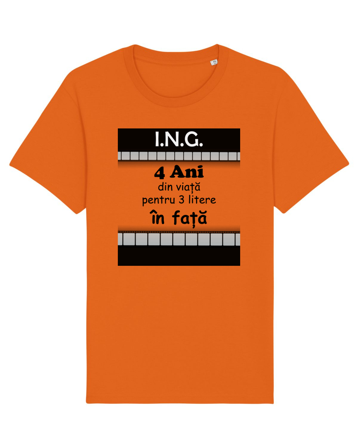Tricou mânecă scurtă Unisex Rocker Bright Orange