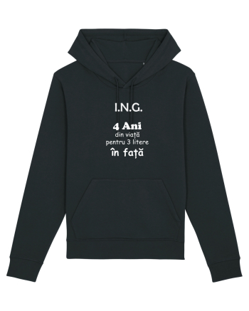 Inginer 4 ani din viață pentru 3 litere în față Hanorac Unisex Drummer