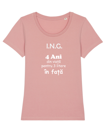 Inginer 4 ani din viață pentru 3 litere în față Canyon Pink
