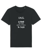 Inginer 4 ani din viață pentru 3 litere în față Tricou mânecă scurtă Unisex Rocker