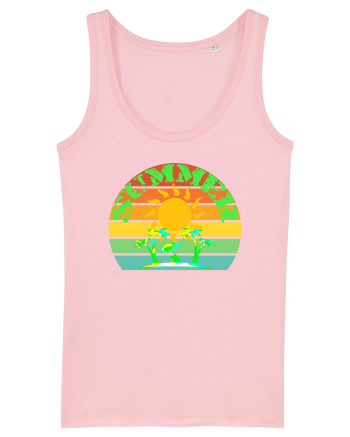 Summer Beach Sunset Cotton Pink