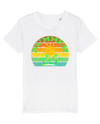 Summer Beach Sunset White
