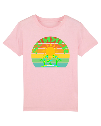 Summer Beach Sunset Cotton Pink