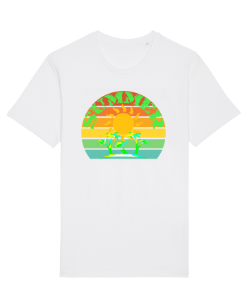 Summer Beach Sunset White