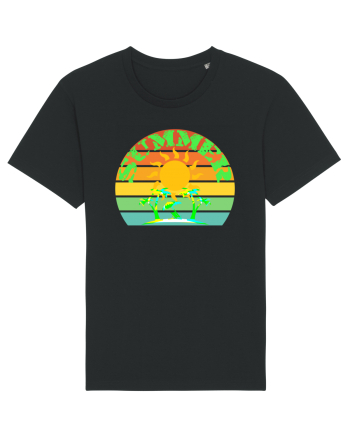 Summer Beach Sunset Black