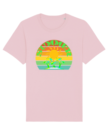 Summer Beach Sunset Cotton Pink