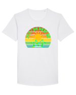 Summer Beach Sunset Tricou mânecă scurtă guler larg Bărbat Skater