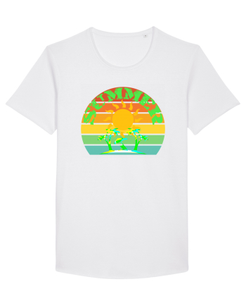 Summer Beach Sunset White