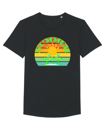 Summer Beach Sunset Black