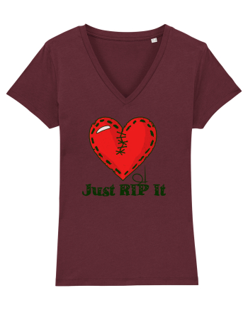 Just Rip It Burgundy