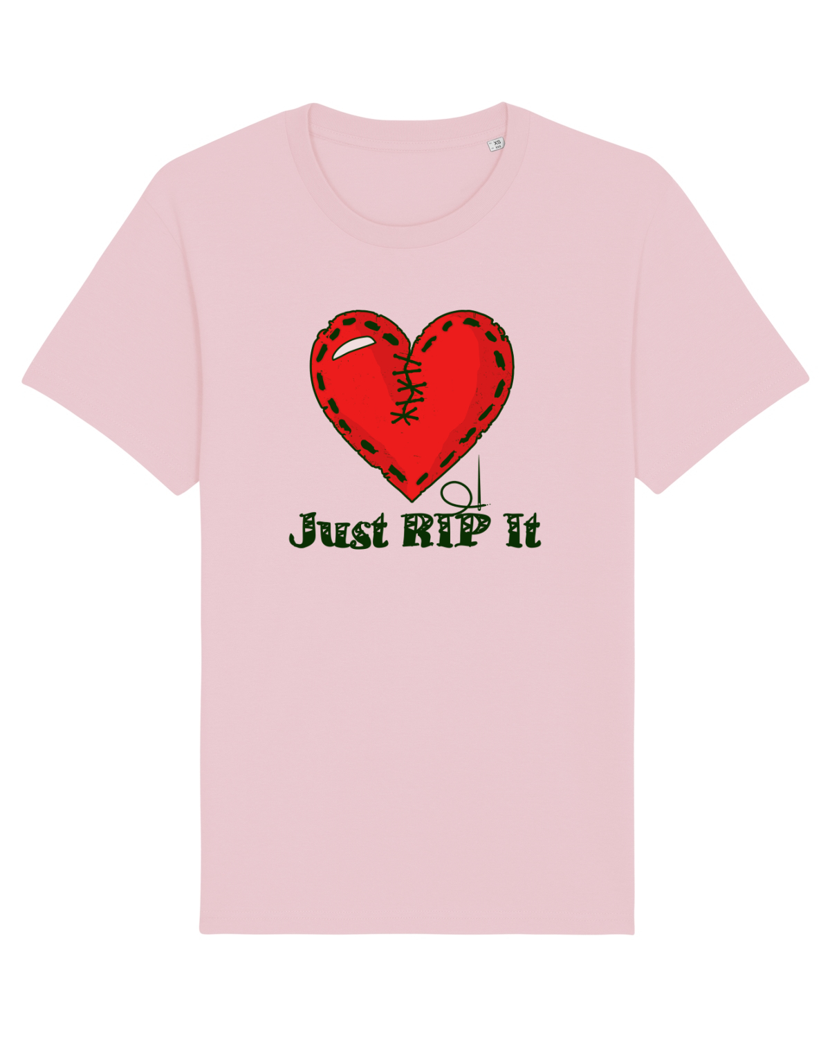 Tricou mânecă scurtă Unisex Rocker Cotton Pink