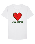 Just Rip It Tricou mânecă scurtă guler larg Bărbat Skater