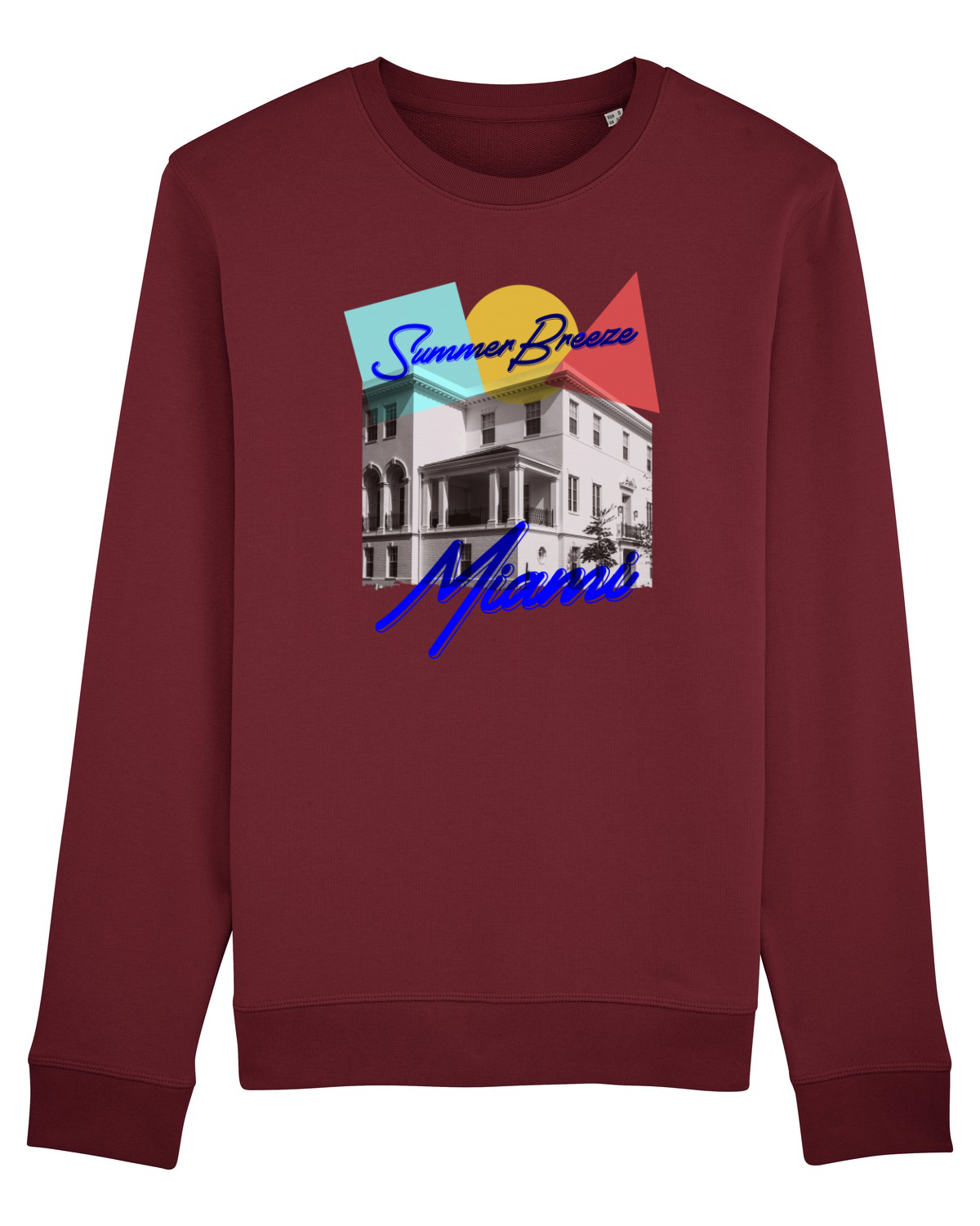 Bluză mânecă lungă Unisex Rise Burgundy