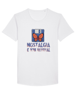 Y2K Throwback Tee Tricou mânecă scurtă guler larg Bărbat Skater