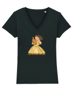 I DON`T NEED A PRINCE, I NEED TEQUILA Tricou mânecă scurtă guler V Damă Evoker