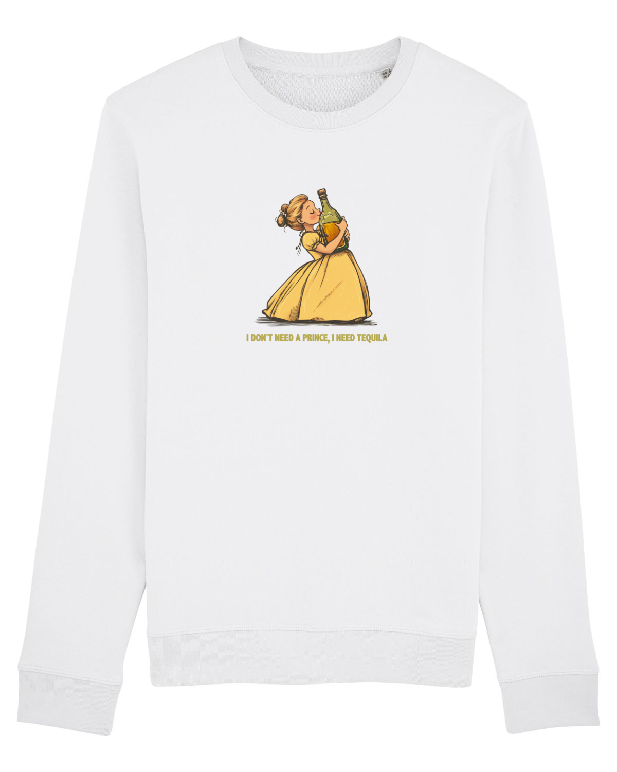 Bluză mânecă lungă Unisex Rise White