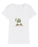 I DON`T NEED A PRINCESS, I NEED TEQUILA  Tricou mânecă scurtă guler V Damă Evoker