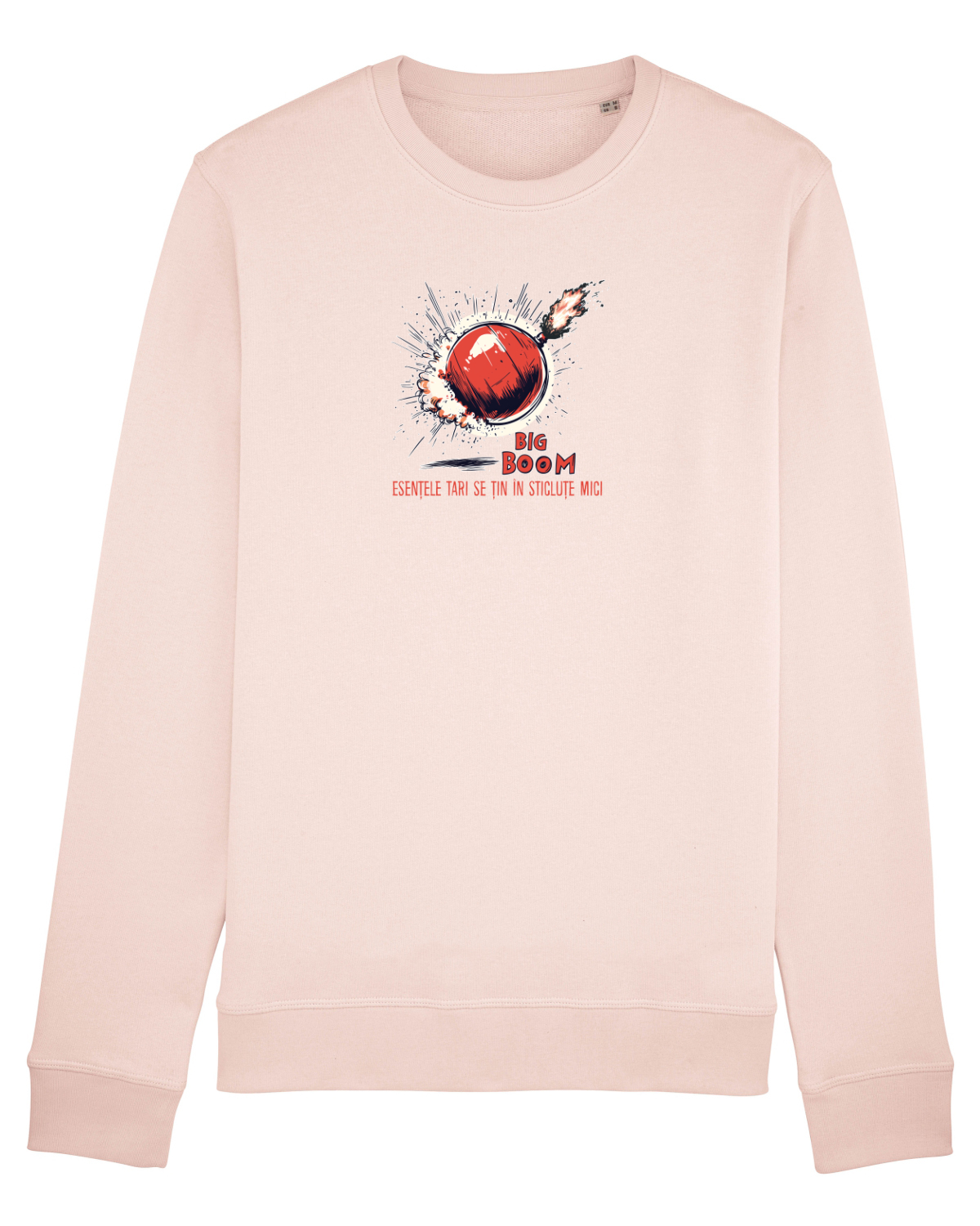 Bluză mânecă lungă Unisex Rise Candy Pink