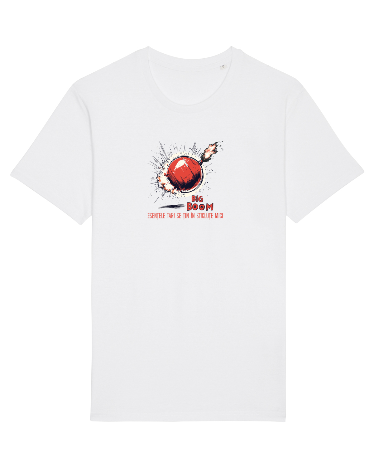 Tricou mânecă scurtă Unisex Rocker White
