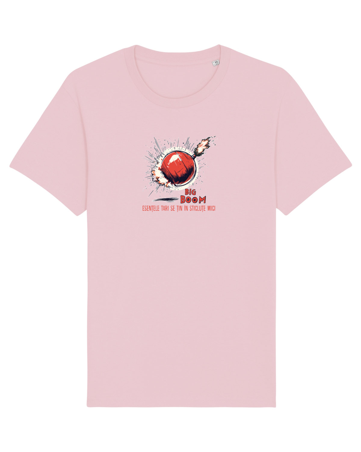 Tricou mânecă scurtă Unisex Rocker Cotton Pink