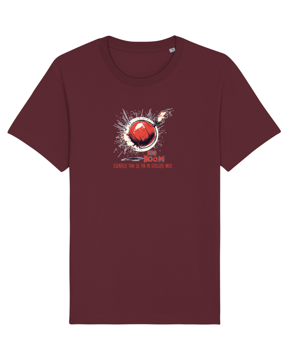Tricou mânecă scurtă Unisex Rocker Burgundy