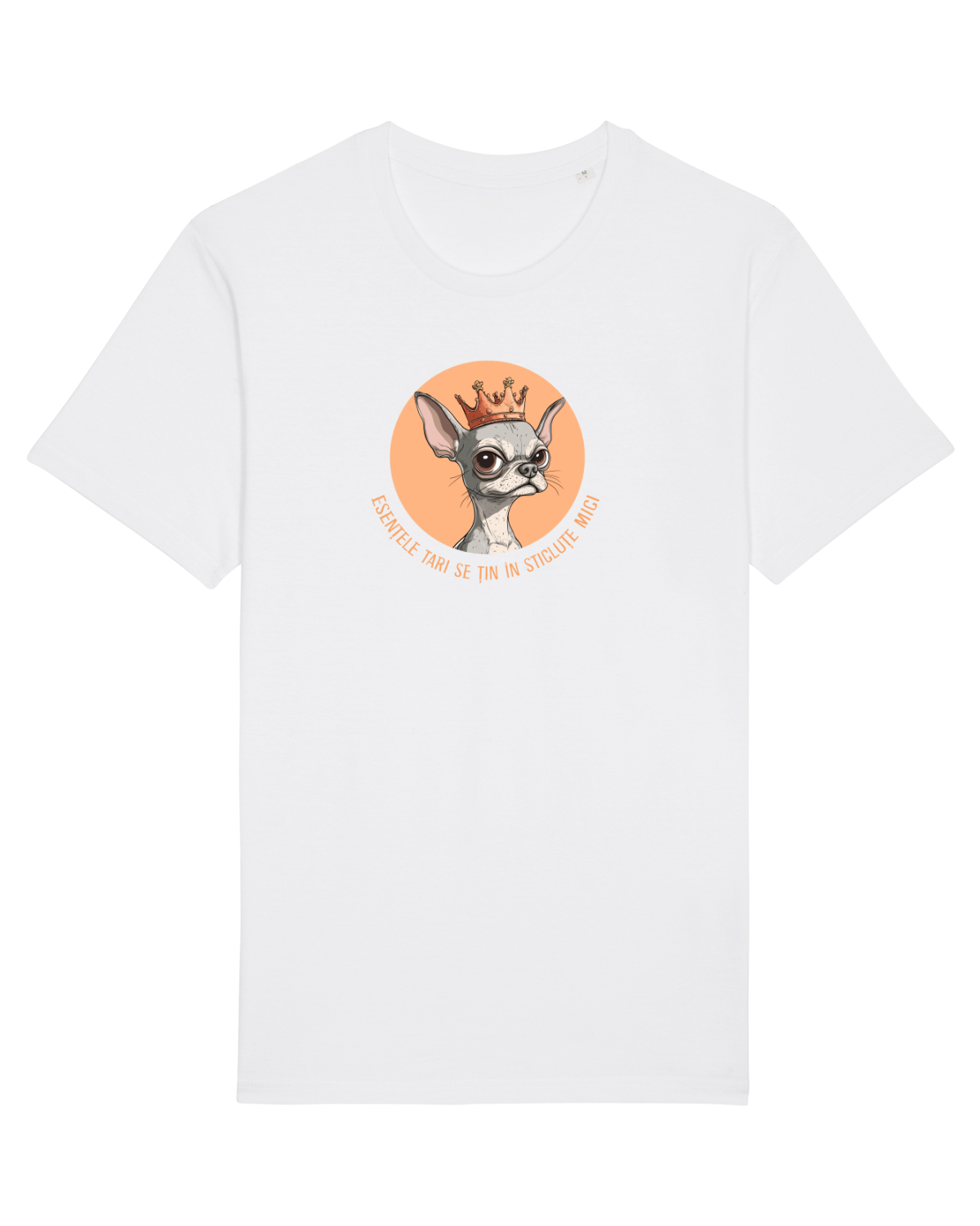 Tricou mânecă scurtă Unisex Rocker White