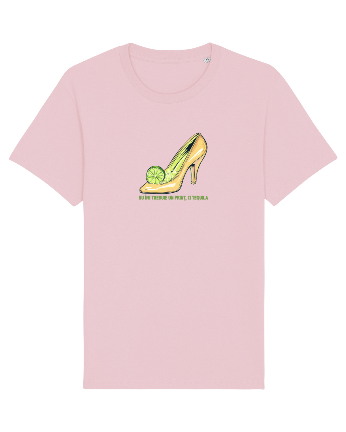 Tricou mânecă scurtă Unisex Rocker Cotton Pink