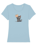 NOT SHY, I JUST DON`T LIKE YOU - PISOI 1 Tricou mânecă scurtă guler larg fitted Damă Expresser