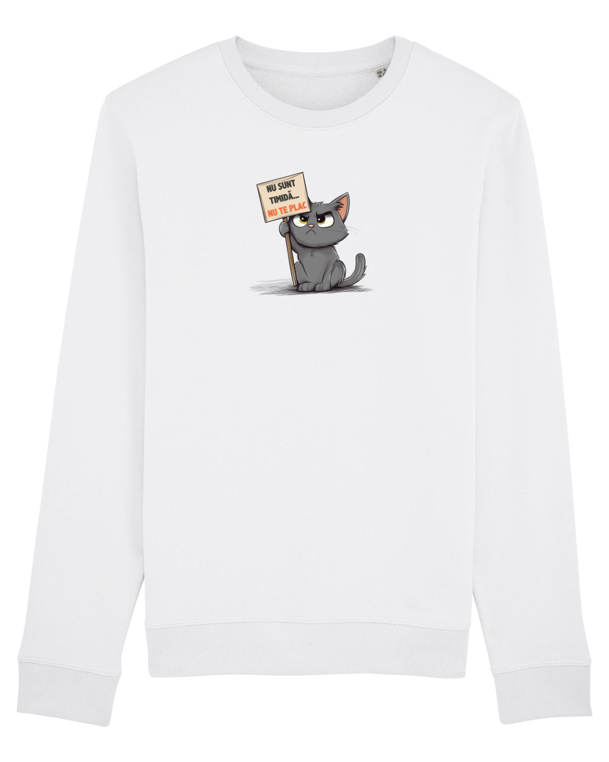 Bluză mânecă lungă Unisex Rise White