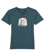 NU SUNT TIMIDA... NU TE PLAC - PISOI 2 Tricou mânecă scurtă guler V Bărbat Presenter